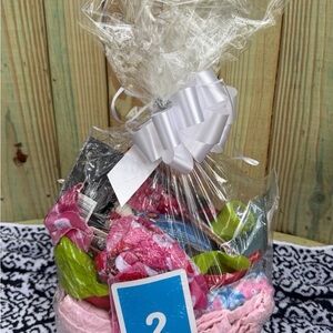 Pink and Green puppy Gift Set